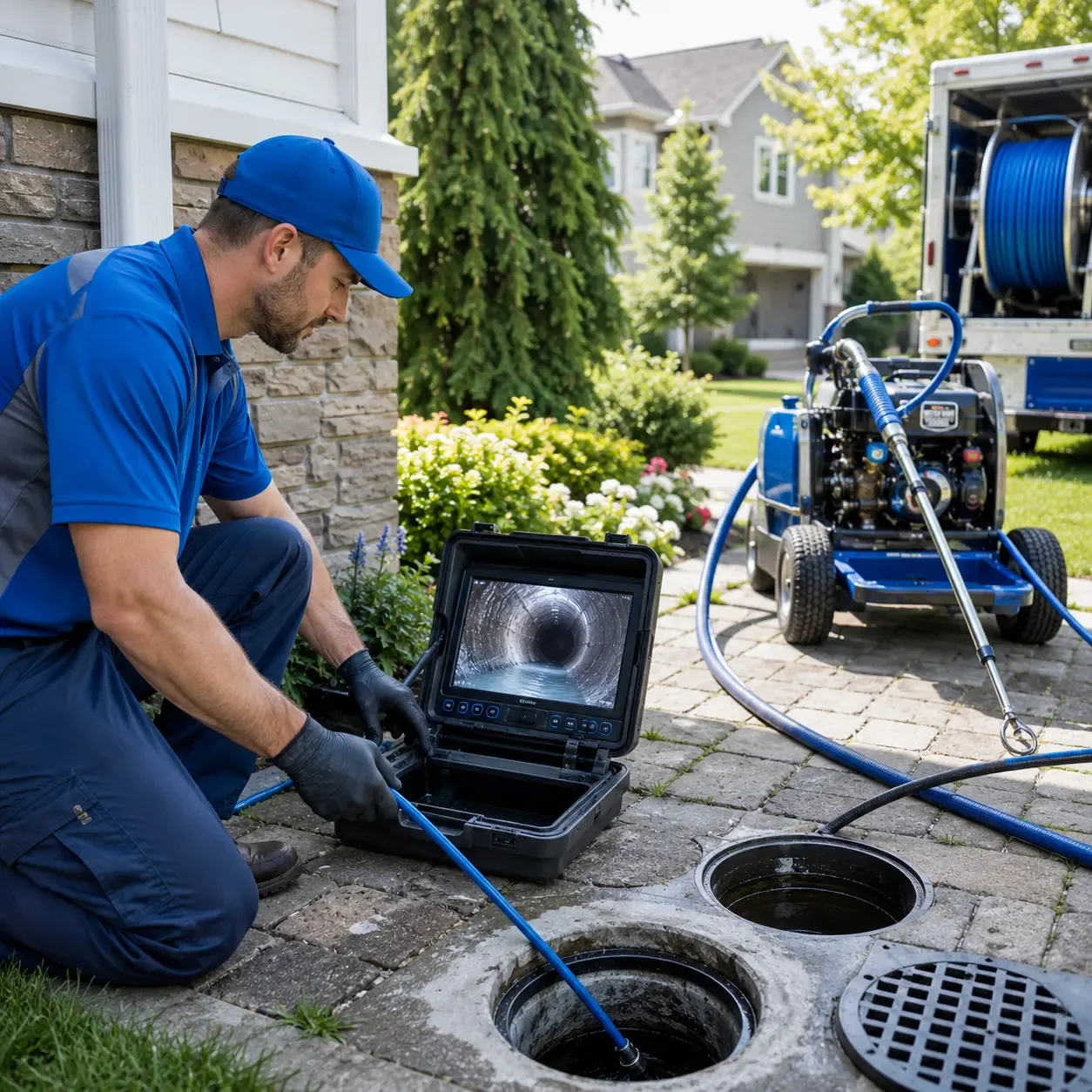 Outdoor drain cleaning professionals serving Line Lexington, PA