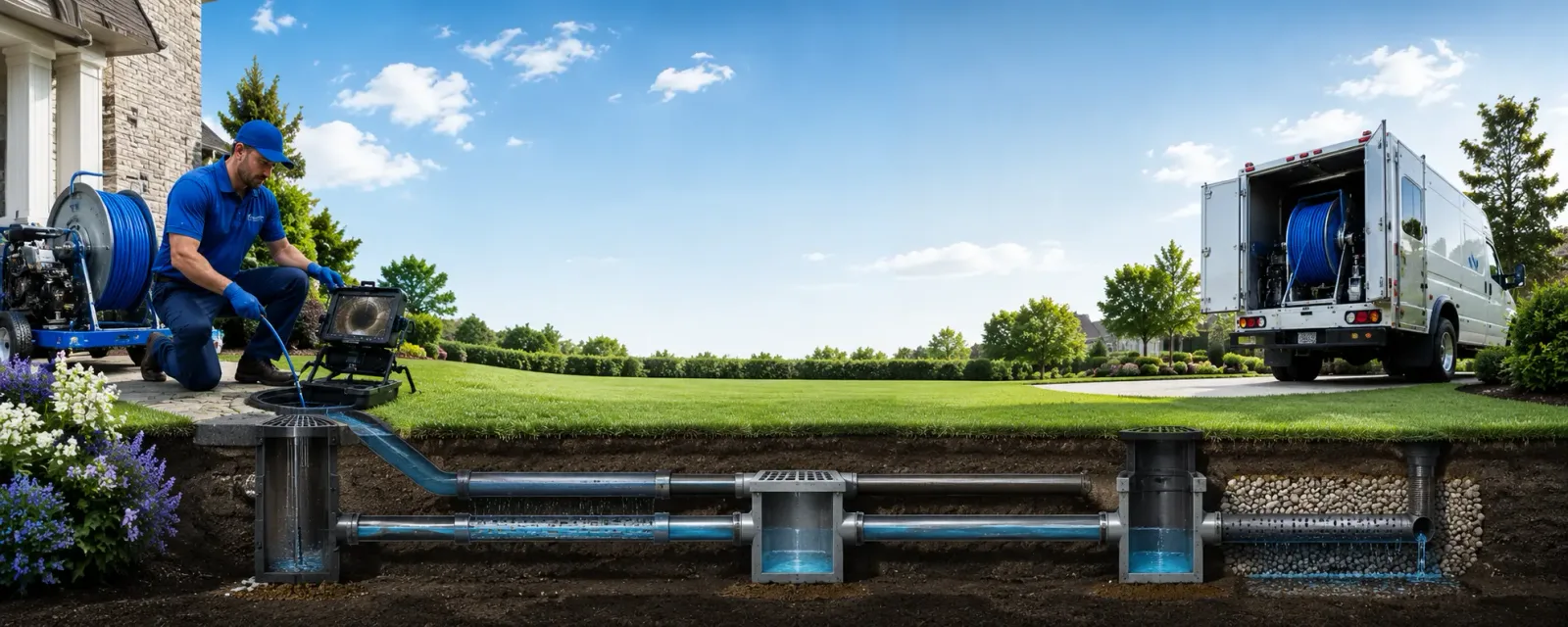 Outdoor drain cleaning information for Line Lexington, PA