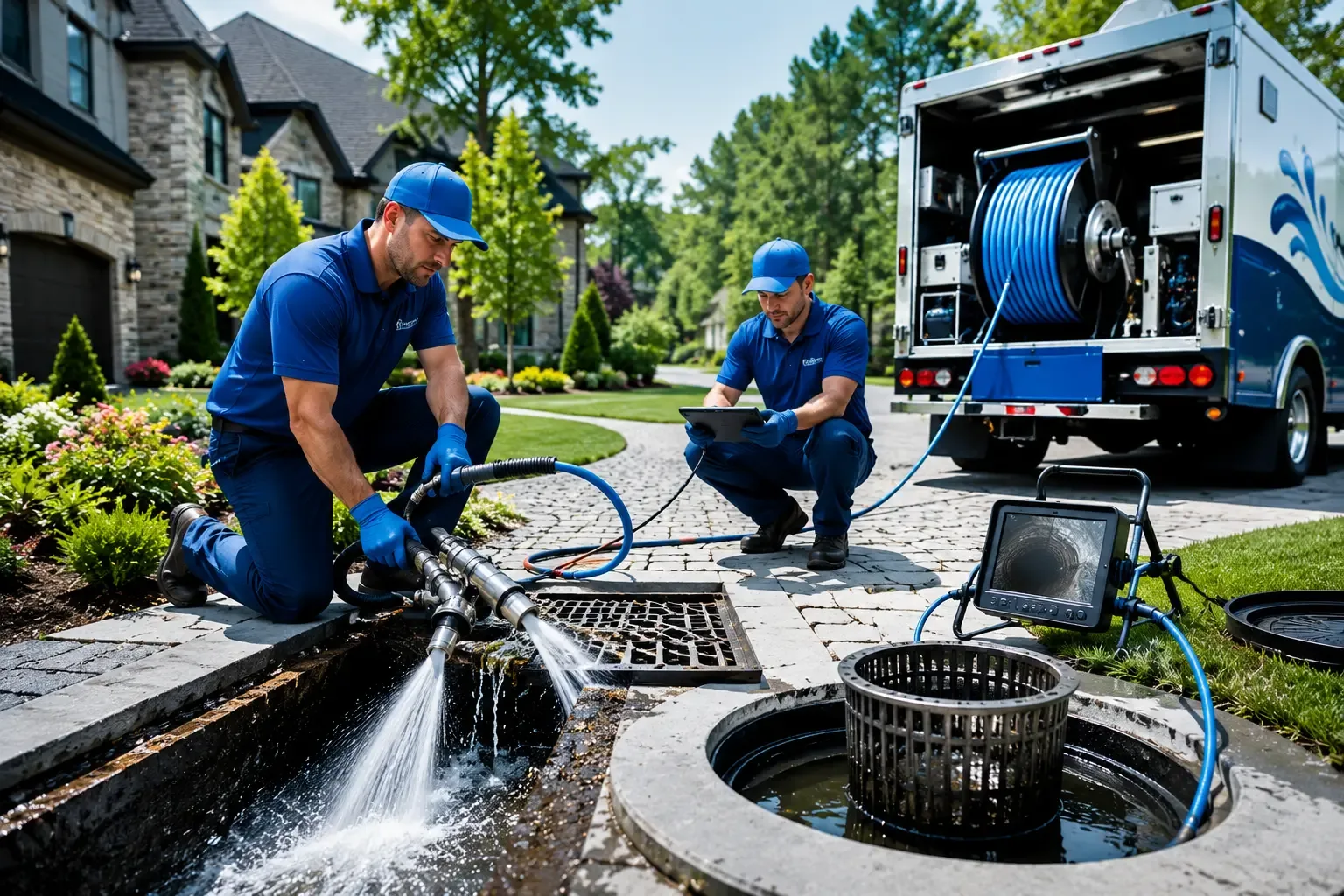 Local outdoor drain cleaning professionals in Line Lexington, PA